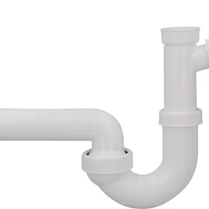 Expressversand Spülen-Röhrensiphon Dallmer Typ 100/1, DN32 (1 1/4") x DN40, Kunststoff weiß