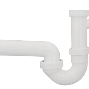 Sofort Bestellen Spülen-Röhrensiphon Dallmer Typ 100/1, DN50 (2") x DN50, Kunststoff weiß