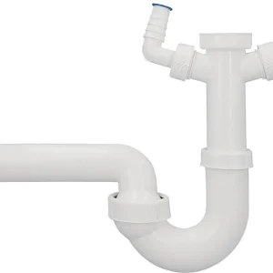 Highlight Spülen-Röhrensiphon Dallmer Typ 100/2, DN40 (1 1/2") x DN40, Kunststoff weiß