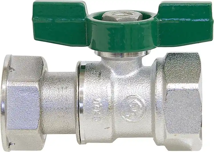 Trinkwasser-Kugelhahn R251P IG/Überw. 1"x 1" Messing verchromt/ Flügelgriff Garantierte Lieferung