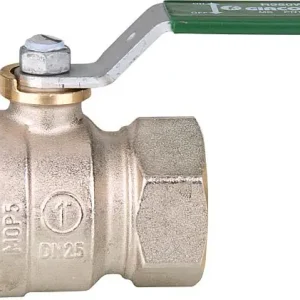 Bestpreis Trinkwasser-Kugelhahn R950W Dado, DN25 (1") IG Messing vernickelt / Hebelgriff