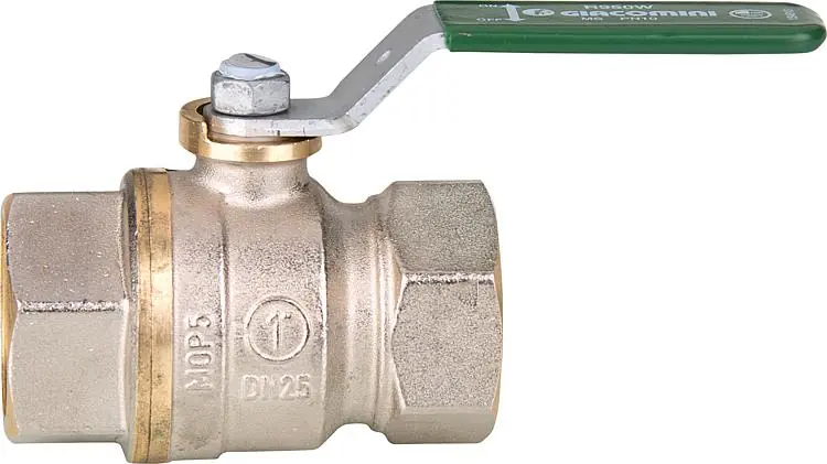 Bestpreis Trinkwasser-Kugelhahn R950W Dado, DN25 (1") IG Messing vernickelt / Hebelgriff