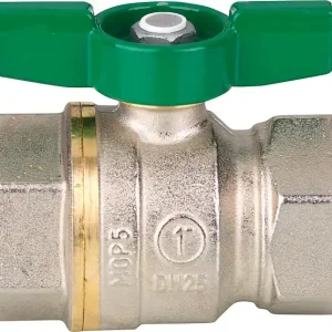 Solange Der Vorrat Reicht Trinkwasser-Kugelhahn R951W Dado, DN15 (1/2") IG Messing vernickelt / Flügelgrif