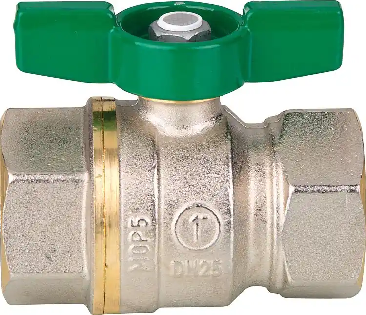 Solange Der Vorrat Reicht Trinkwasser-Kugelhahn R951W Dado, DN15 (1/2") IG Messing vernickelt / Flügelgrif