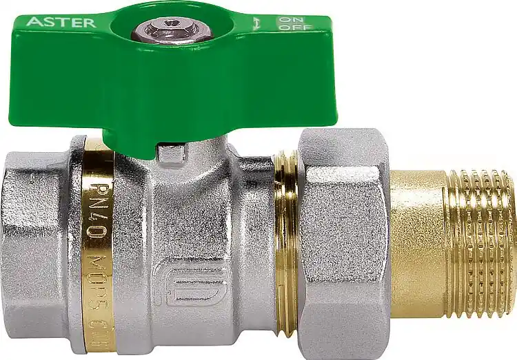 Trinkwasserkugelhahn Messing Aster ACS IG/AG DN15 (1/2") Günstig