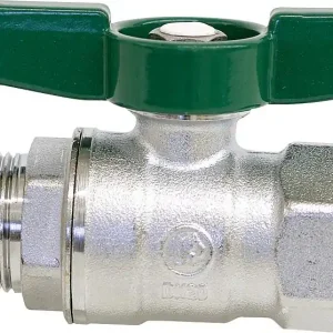 Aktuell Trinkwasser-Kugelhahn R254D IG/AG 1 1/4" Messing verchromt/ Flügelgriff