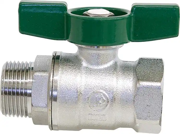 Aktuell Trinkwasser-Kugelhahn R254D IG/AG 1 1/4" Messing verchromt/ Flügelgriff