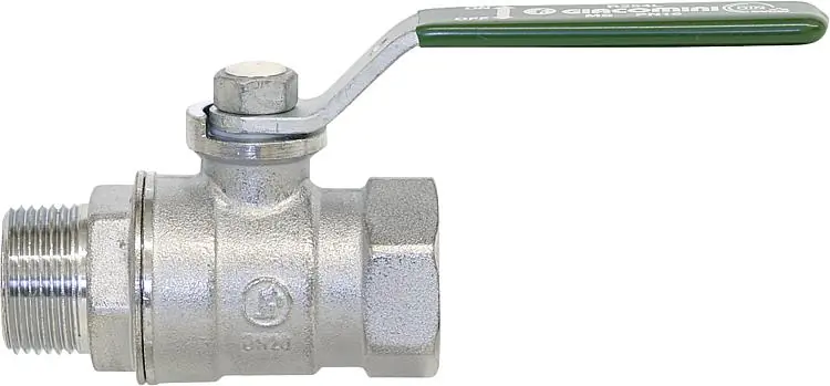 Trinkwasser-Kugelhahn R254DL IG/AG 1 1/2" Messing verchromt / Hebelgriff Online Kaufen
