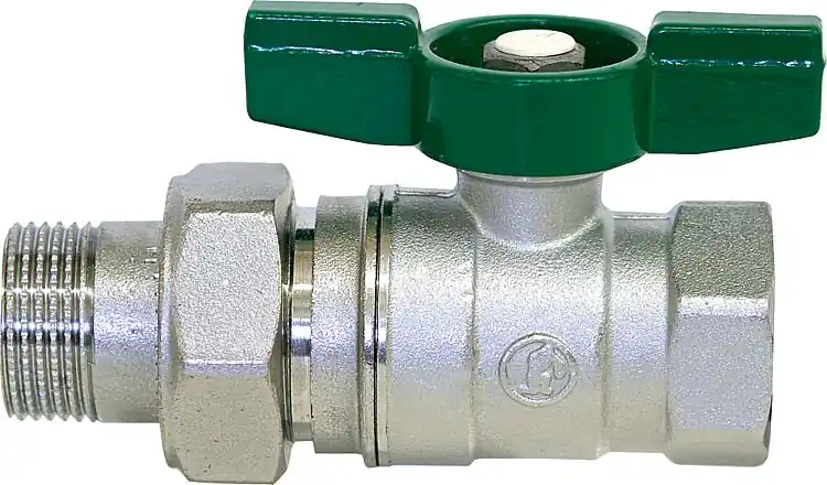 Trinkwasser-Kugelhahn R259D IG/AG 1 1/4" x 1 1/4" Messing verchromt/ Flügelgriff Bestseller