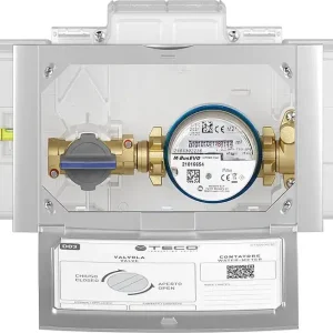 Beliebt Unterputz Einbaukasten für Wasserzähler K4CC DN20 (3/4") IG, mit Passstück 80 mm