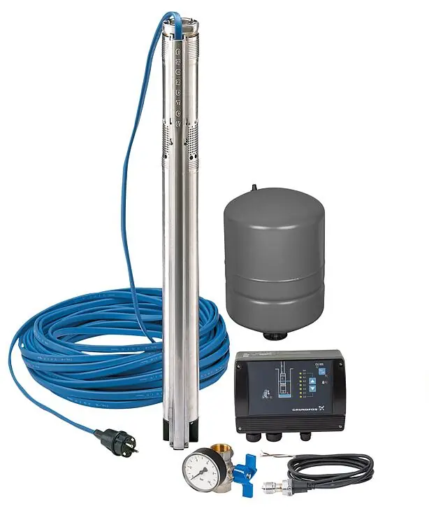 Aktuell Unterwasserpumpe GRUNDFOS SQE PAKET 3-65 Konstantdruckregelt