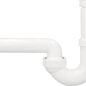 Sofort Bestellen Waschtisch-Röhrensiphon Dallmer Typ 100/0, DN32 (1 1/4") x DN40, Kunststoff weiß