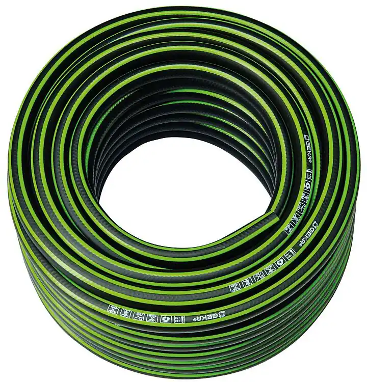 Direktkauf Wasserschlauch-Geka "100"1/2"-13mm, 50m PVC 3-lagig schw.-grün