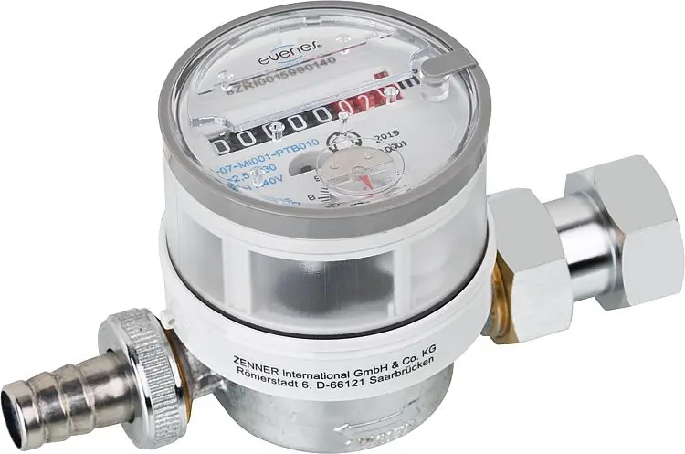 Garantierte Lieferung Zapfhahnzähler Q3=2,5 (QN1,5m /h) DN20 (3/4"),Baul. 110 mm inkl. 9,30 Euro Begla