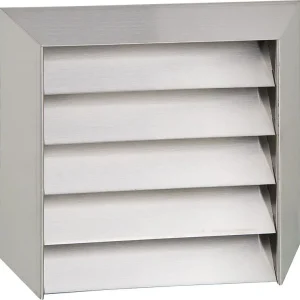 Außengitter mit Lamellen, V2A Anschluss 150 mm, Außenmaß 230 x 205 mm Heißes Angebot