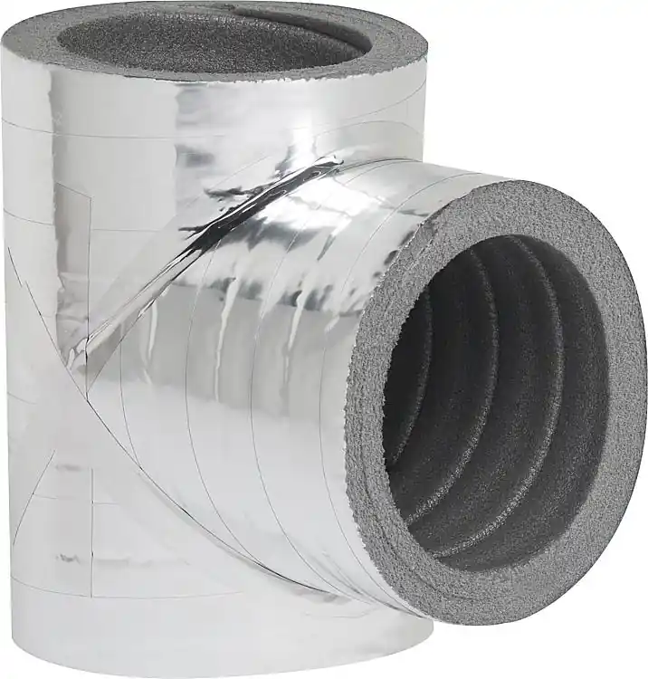 Top-Preis Dämmabzweig 90 , DN125 mit Alubeschichtung, 20mm Wandstärke