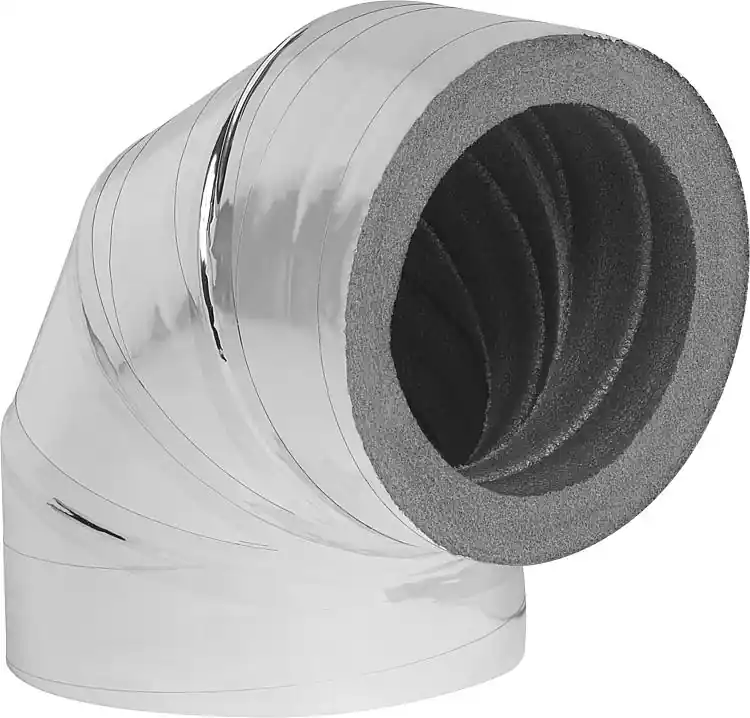 Nur Für Kurze Zeit Dämmbogen 90 , DN125 mit Alubeschichtung, 20mm Wandstärke