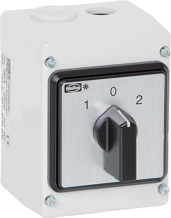 Drehzahlsteller Helios Typ DS 2/2, 2-Stufen-Schalter, 400V Highlight