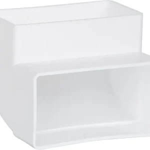 Flachkanalbogen FLB 100 V 110 x 55 mm senkrecht Kunststoff weiß Super-Preis