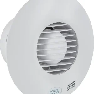 Meistverkauft Kleinraum-Ventilator Icon 15 (V=68m /h), 230V NW 100, weiß