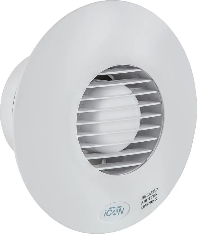 Meistverkauft Kleinraum-Ventilator Icon 15 (V=68m /h), 230V NW 100, weiß