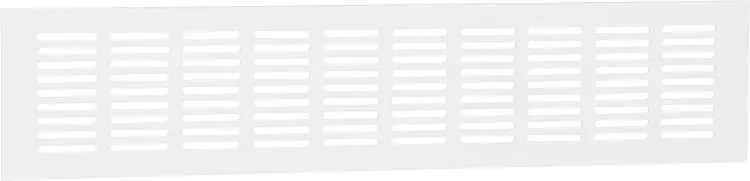 Markenprodukt Lüftungsblech Alu 400x80mm weiß RAL 9016