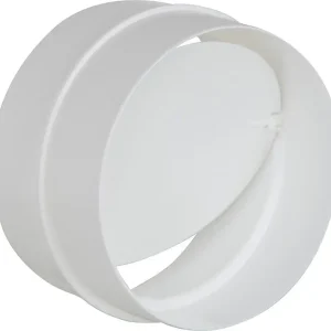 Top-Seller Innenverbinder DN 100mm weiß mit Rückstauklappe, rund