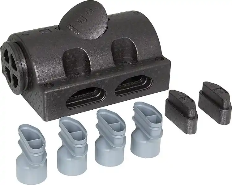 Schneller Versand Luftverteiler Set 2x2 Systemkanal, RR75inkl. Übergangs- adapter, Typ LV-SYK-2x2