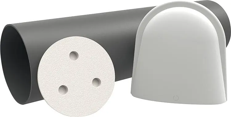 Rohbau-Set Smart Fan inkl.Außenblende weiß Markenprodukt