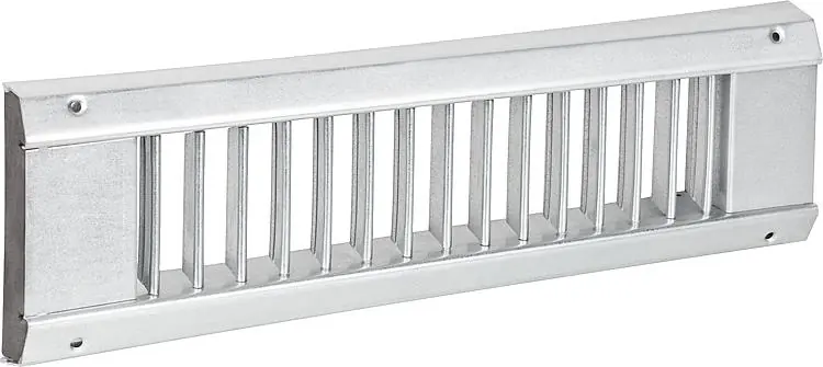 Rohreinbaugitter RGS verzinkt 825 x 125mm, mit verstellbaren Lamellen Zertifiziert