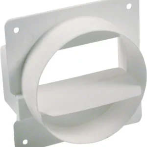 Rückstauklappe Flachrohr 100 mm, weiß Heißes Angebot