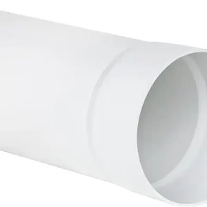 Expressversand Rundrohr DN 100, 1m weiß mit Muffe