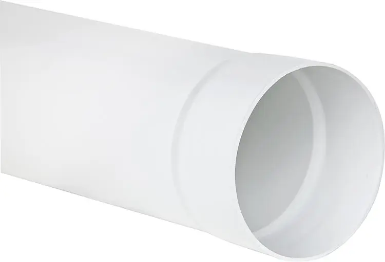 Expressversand Rundrohr DN 100, 1m weiß mit Muffe
