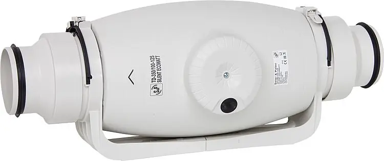 Schallgedämmter Rohrventilator mit EC-Technologie TD-1000/200 Silent Ecowatt Knallerangebot