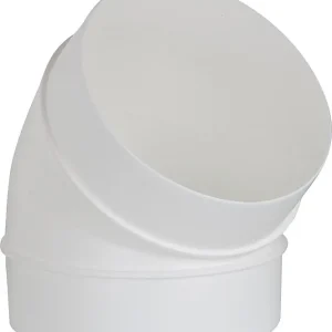 Markenware Rundrohrbogen DN 100, 45 weiß