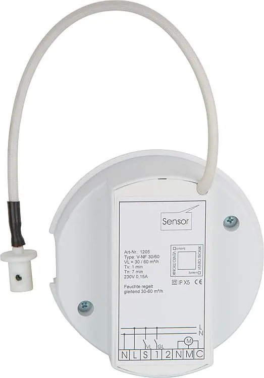 Preis Gesenkt Steuerbaustein EVENES V-NF30/60 2-stufig,Nachlauf+Einschaltverz., Feuchtesteueru