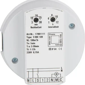 Steuerbaustein EVENES V-NIE100 100m /h,Nachlauf,Einschaltverz., Intervallbetrieb Nur Für Kurze Zeit