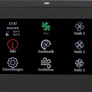 Steuerung Evenes HRV Touch V2, für KWL Geräte Typ HRV Preisknaller