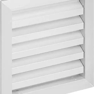 Kracherpreis Wetterschutzgitter Alu Einbaumaß 295 x295mm mit Fliegendraht und Einbaurahmen