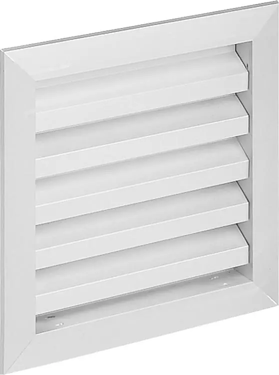 Kracherpreis Wetterschutzgitter Alu Einbaumaß 295 x295mm mit Fliegendraht und Einbaurahmen