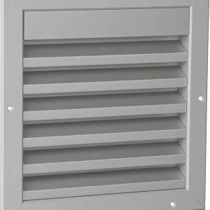 Wetterschutzgitter Alu Einbaumaß 245 x 245mm mit Fliegendraht und Einbaurahmen Billig