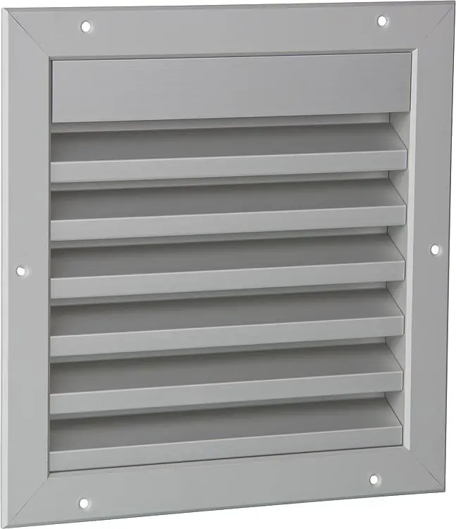 Wetterschutzgitter Alu Einbaumaß 245 x 245mm mit Fliegendraht und Einbaurahmen Billig