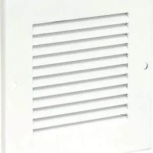 Wetterschutzgitter Alu eloxiert H/B 138 x 138 mm Metall m.Insektenschutz u.Bef. Sonderangebot
