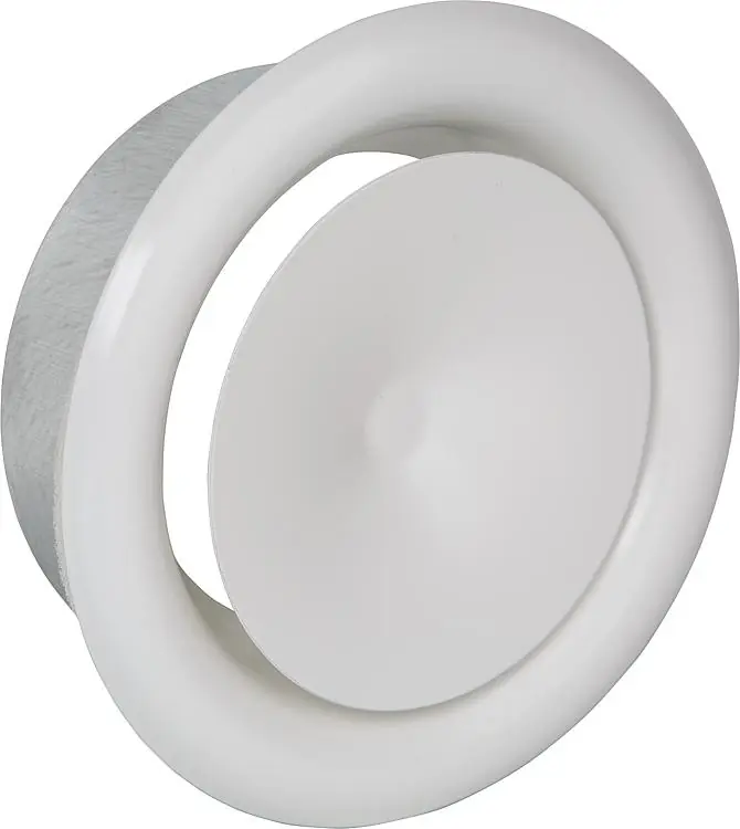 Saisonangebot Zuluft-Tellerventil DN125, weiß Typ TV-Z-125-W