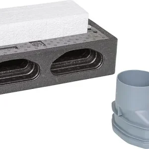 Markenprodukt Zuluftelement Wand Set Systemkanal/Rundrohr75 Typ ZE-SYK-RR75-Set