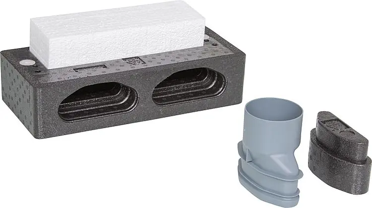 Markenprodukt Zuluftelement Wand Set Systemkanal/Rundrohr75 Typ ZE-SYK-RR75-Set