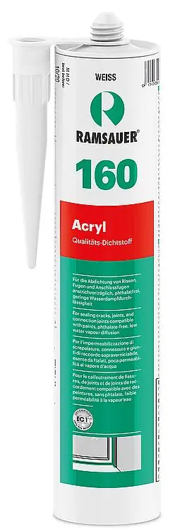 Acryl 160 dunkelbraun plastoelastische Fugendichtmasse 310ml Zertifiziert