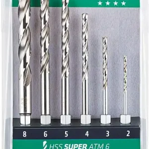Sonderaktion ALPEN HSS Spiralbohrersatz in Kunststoffkassette HSS Super ATM 6-tlg.