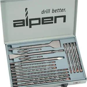 Heißes Angebot ALPEN SDS-Plus Hammerbohrer- und Meißelset SDS-plus KIT 16-tlg.