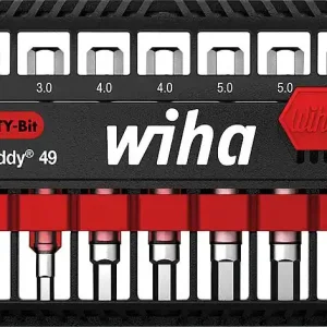 Aktuell Bit Set BitBuddy® Wiha® TY-Bit 49 mm Sechskant 7-teilig 1/4"